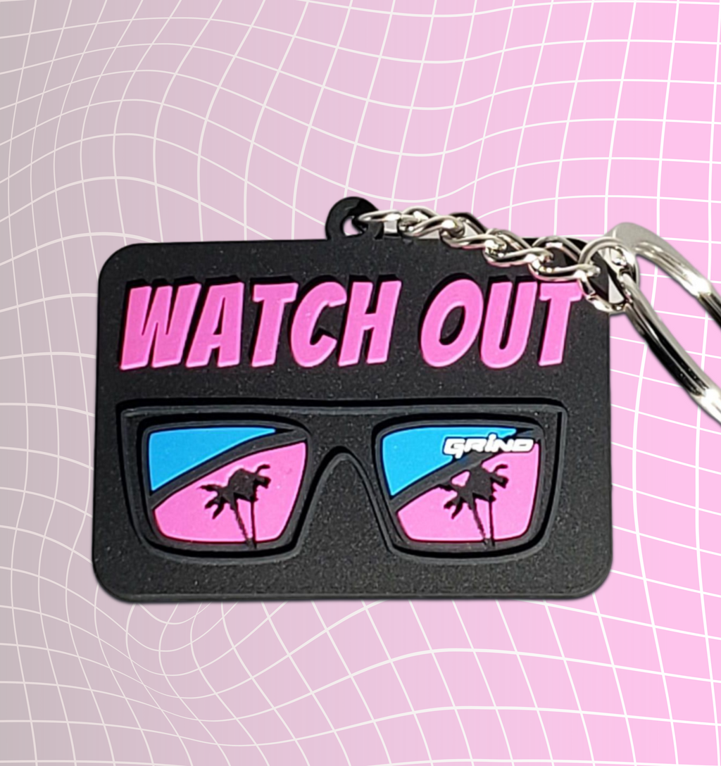 "WATCH OUT" Key Chain