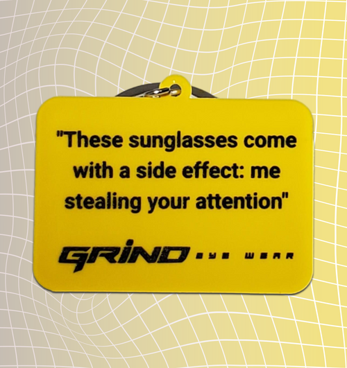 "CAUTION" Key Chain